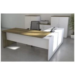 Presence Two Tone Executive Radial Workstation -Office Furniture 070914