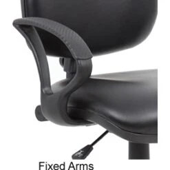 Comfort Leather Faced Draughtsman Chair 19 Comfort Leather Faced Draughtsman Chair -Office Furniture 071462