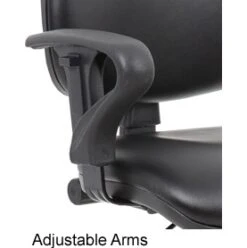 Comfort Leather Faced Draughtsman Chair 20 Comfort Leather Faced Draughtsman Chair -Office Furniture 071463