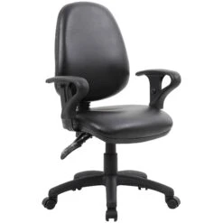 Comfort 2-Lever Leather Operator Chairs 14 Comfort 2-Lever Leather Operator Chairs -Office Furniture 072749