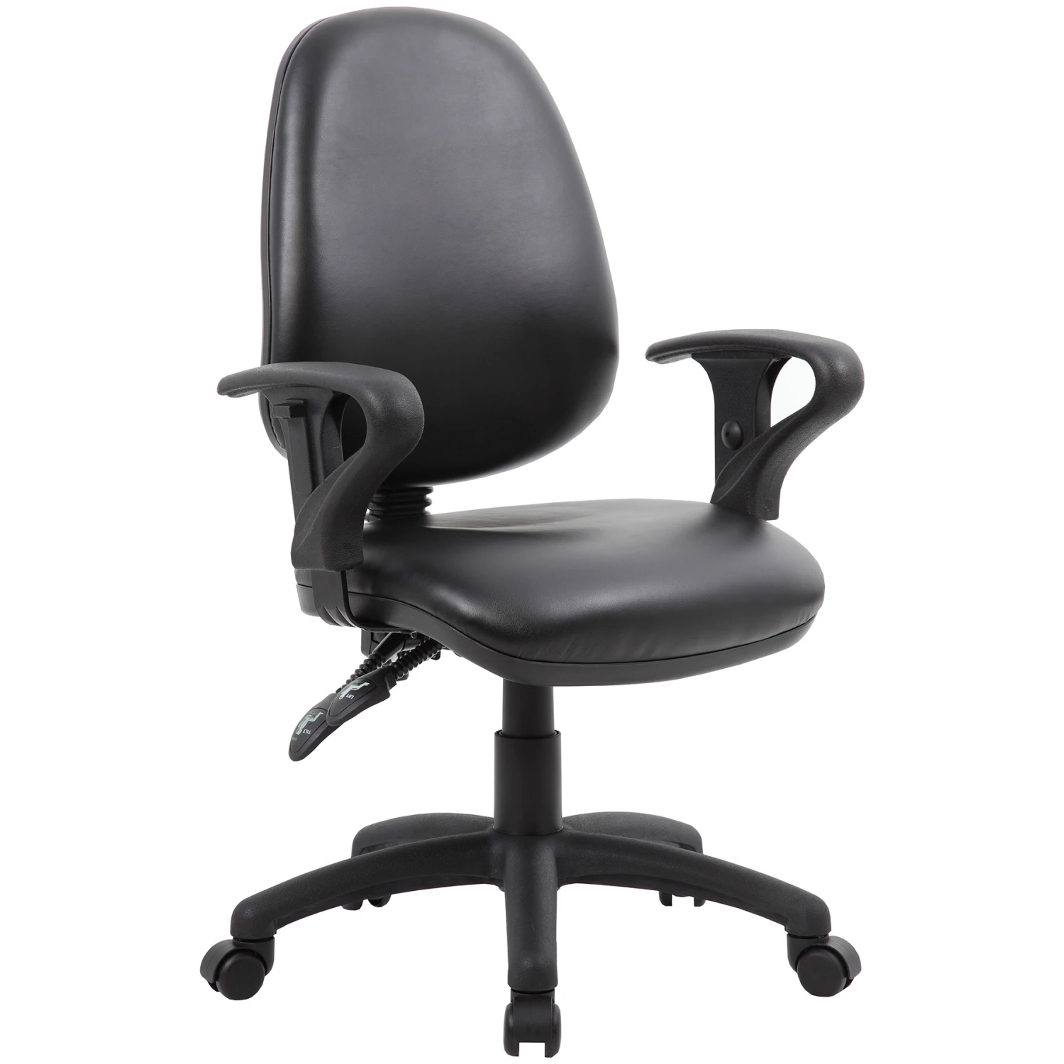 Comfort 2-Lever Leather Operator Chairs 5 Comfort 2-Lever Leather Operator Chairs - Image 3
