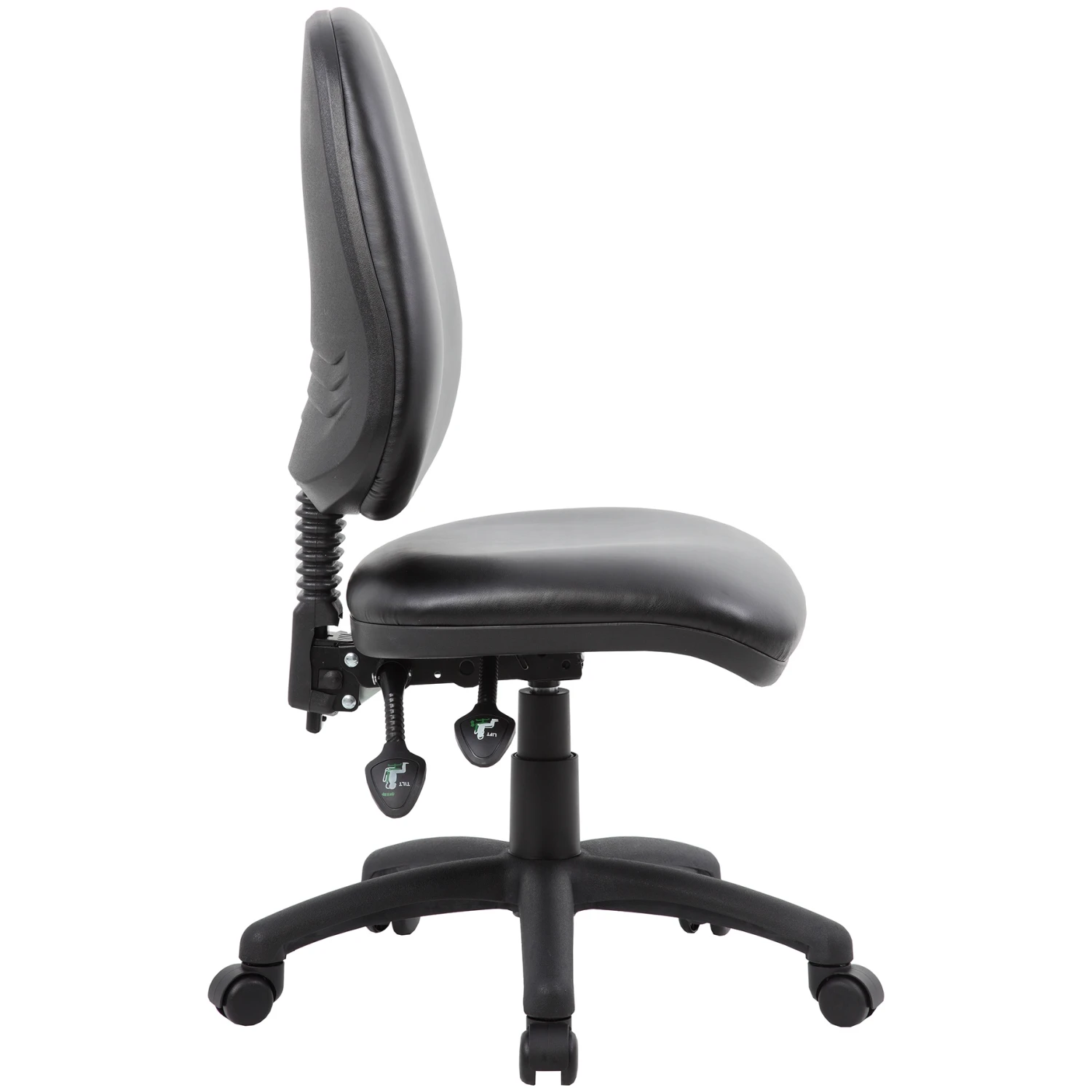 Comfort 2-Lever Leather Operator Chairs 7 Comfort 2-Lever Leather Operator Chairs - Image 5