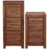 Fernhurst Solid Walnut Filing Cabinets -Office Furniture 072987