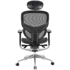 InSync 24 Hour Mesh Office Chair With Leather Headrest 8 InSync 24 Hour Mesh Office Chair With Leather Headrest -Office Furniture 076349
