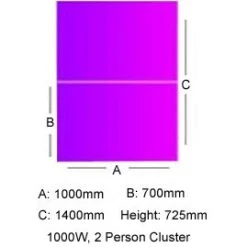 Unity Back To Back 1000W Compact Bench Desks 14 Unity Back To Back 1000W Compact Bench Desks -Office Furniture 078579