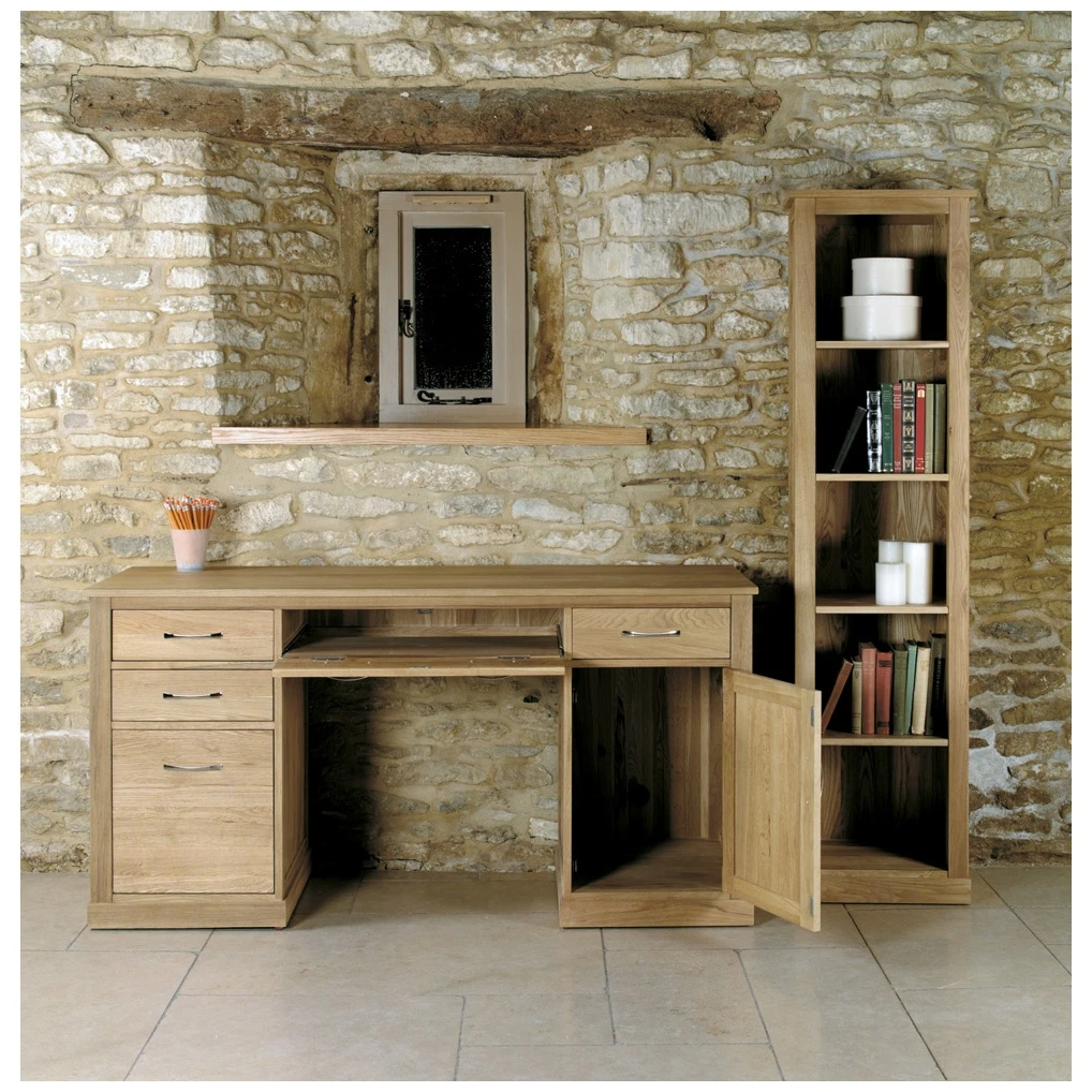 Cavalli Solid Oak Keyhole Computer Desk 5 Cavalli Solid Oak Keyhole Computer Desk - Image 3