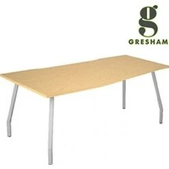 Gresham Script Angled Wave Desks
