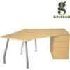Gresham Script 120° Workstation With Pedestal -Office Furniture 083474