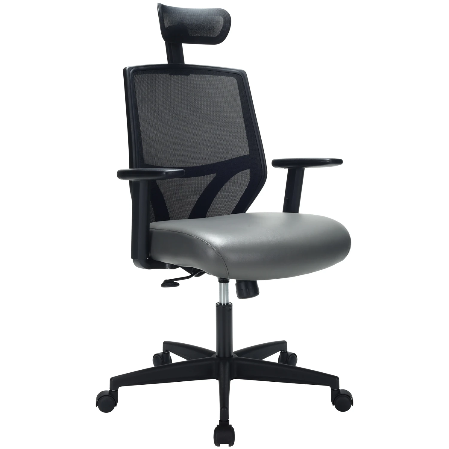 Impact Mesh Office Chair With Pocket Sprung Leather Seat 3 Impact Mesh Office Chair With Pocket Sprung Leather Seat