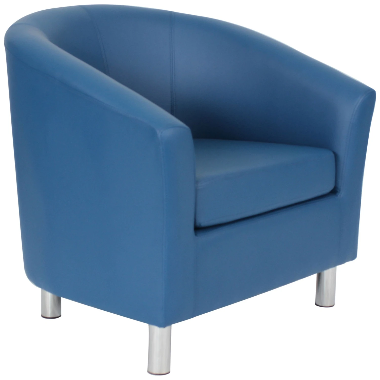 NEXT DAY Collage Vinyl Tub Chairs With Metal Legs 7 NEXT DAY Collage Vinyl Tub Chairs With Metal Legs - Image 5