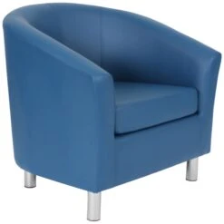 Collage Vinyl Tub Chairs With Metal Legs -Office Furniture 085097