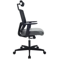 Impact Mesh Office Chair With Pocket Sprung Leather Seat 30 Impact Mesh Office Chair With Pocket Sprung Leather Seat -Office Furniture 085127