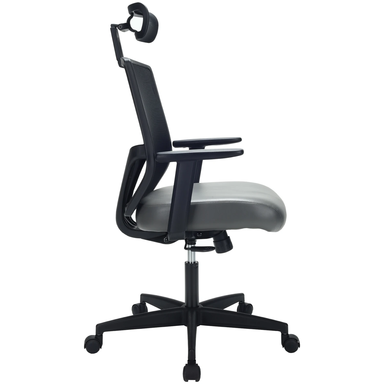 Impact Mesh Office Chair With Pocket Sprung Leather Seat 11 Impact Mesh Office Chair With Pocket Sprung Leather Seat - Image 9