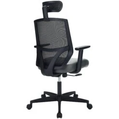 Impact Mesh Office Chair With Pocket Sprung Leather Seat 37 Impact Mesh Office Chair With Pocket Sprung Leather Seat -Office Furniture 085128