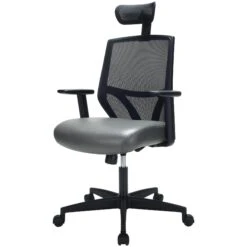 Impact Mesh Office Chair With Pocket Sprung Leather Seat 35 Impact Mesh Office Chair With Pocket Sprung Leather Seat -Office Furniture 085132