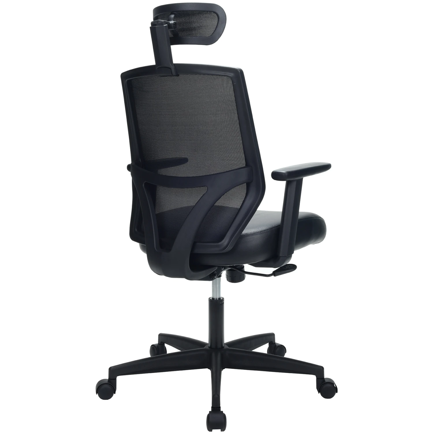Impact Mesh Office Chair With Pocket Sprung Leather Seat 12 Impact Mesh Office Chair With Pocket Sprung Leather Seat - Image 10