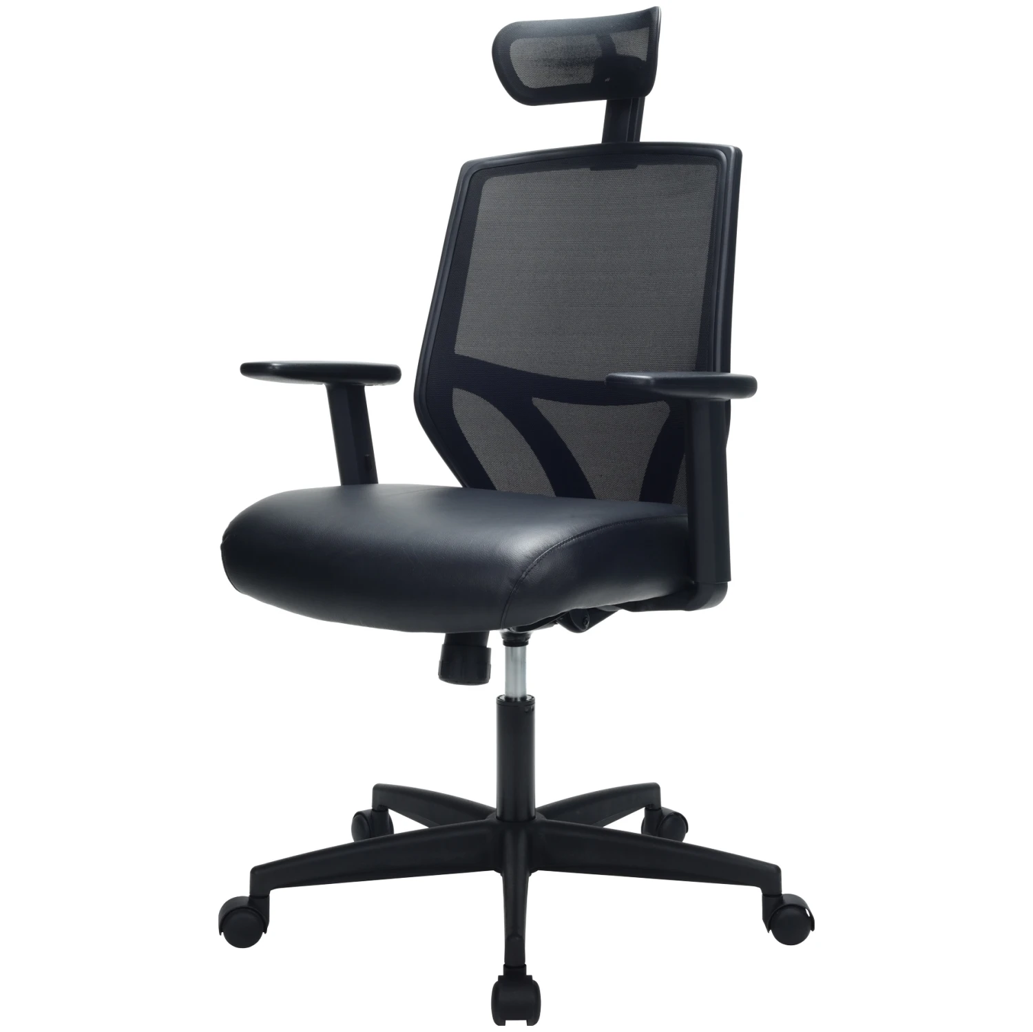 Impact Mesh Office Chair With Pocket Sprung Leather Seat 14 Impact Mesh Office Chair With Pocket Sprung Leather Seat - Image 12