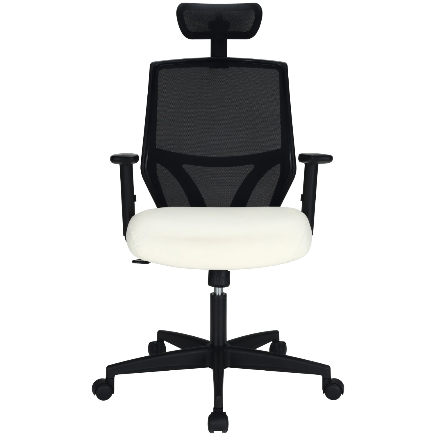 Impact Mesh Office Chair With Pocket Sprung Leather Seat 7 Impact Mesh Office Chair With Pocket Sprung Leather Seat - Image 5