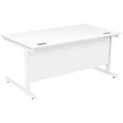 Commerce II Rectangular Desks With Desk High Pedestal -Office Furniture 085416