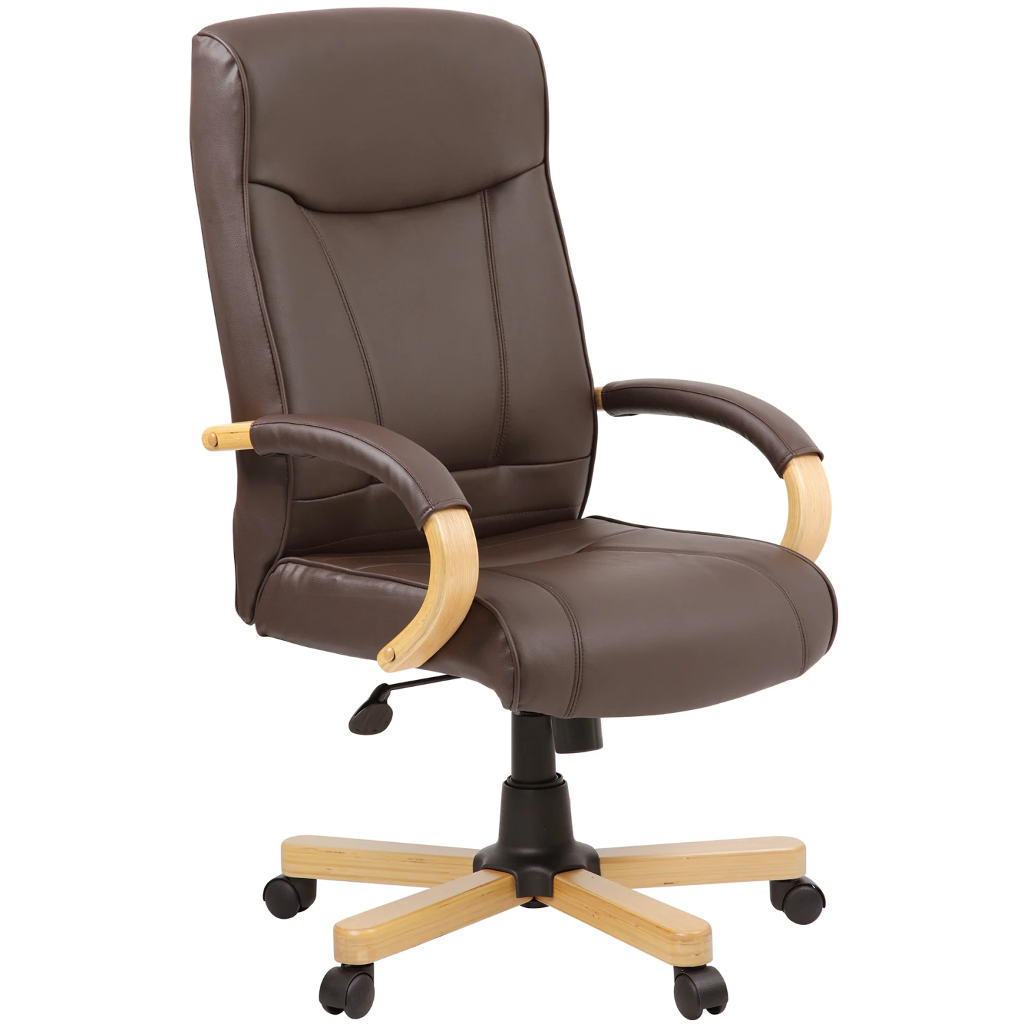 Farnham Executive Brown Leather Manager Chair 3 Farnham Executive Brown Leather Manager Chair