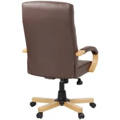 Farnham Executive Brown Leather Manager Chair 9 Farnham Executive Brown Leather Manager Chair -Office Furniture 085527