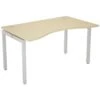 Gresham Bench² Straight Leg Fixed Top Double Wave Starter Desks -Office Furniture 086277