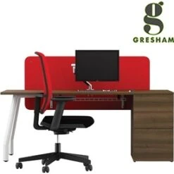 Gresham Script Rectangular Pedestal Desks -Office Furniture 086982