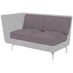 Summit Deco Double Seat Modular Chair With Right Arm