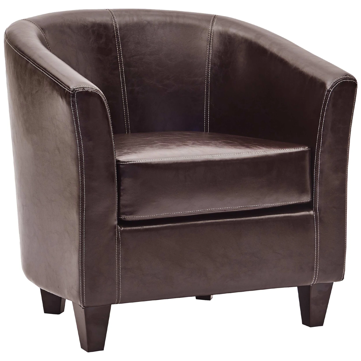 Paisley Bonded Leather Tub Chair 3 Paisley Bonded Leather Tub Chair