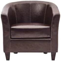 Paisley Bonded Leather Tub Chair 7 Paisley Bonded Leather Tub Chair -Office Furniture 089247
