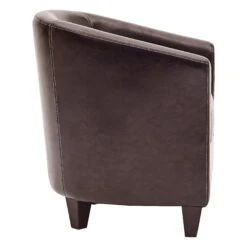 Paisley Bonded Leather Tub Chair 8 Paisley Bonded Leather Tub Chair -Office Furniture 089248
