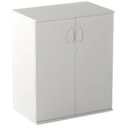 Vogue Essential White Office Cupboards -Office Furniture 089344