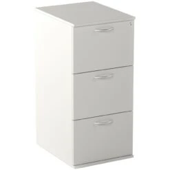 NEXT DAY Vogue Essential White Filing Cabinets -Office Furniture 089381