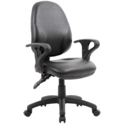 Comfort Ergo 2-Lever Leather Operator Chairs -Office Furniture 089874