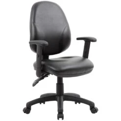 Comfort Ergo 2-Lever Leather Operator Chairs -Office Furniture 089875