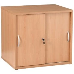 Karbon Desk High Sliding Door Cupboard -Office Furniture 090508