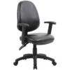 Comfort 2-Lever Leather Operator Chairs -Office Furniture 090733