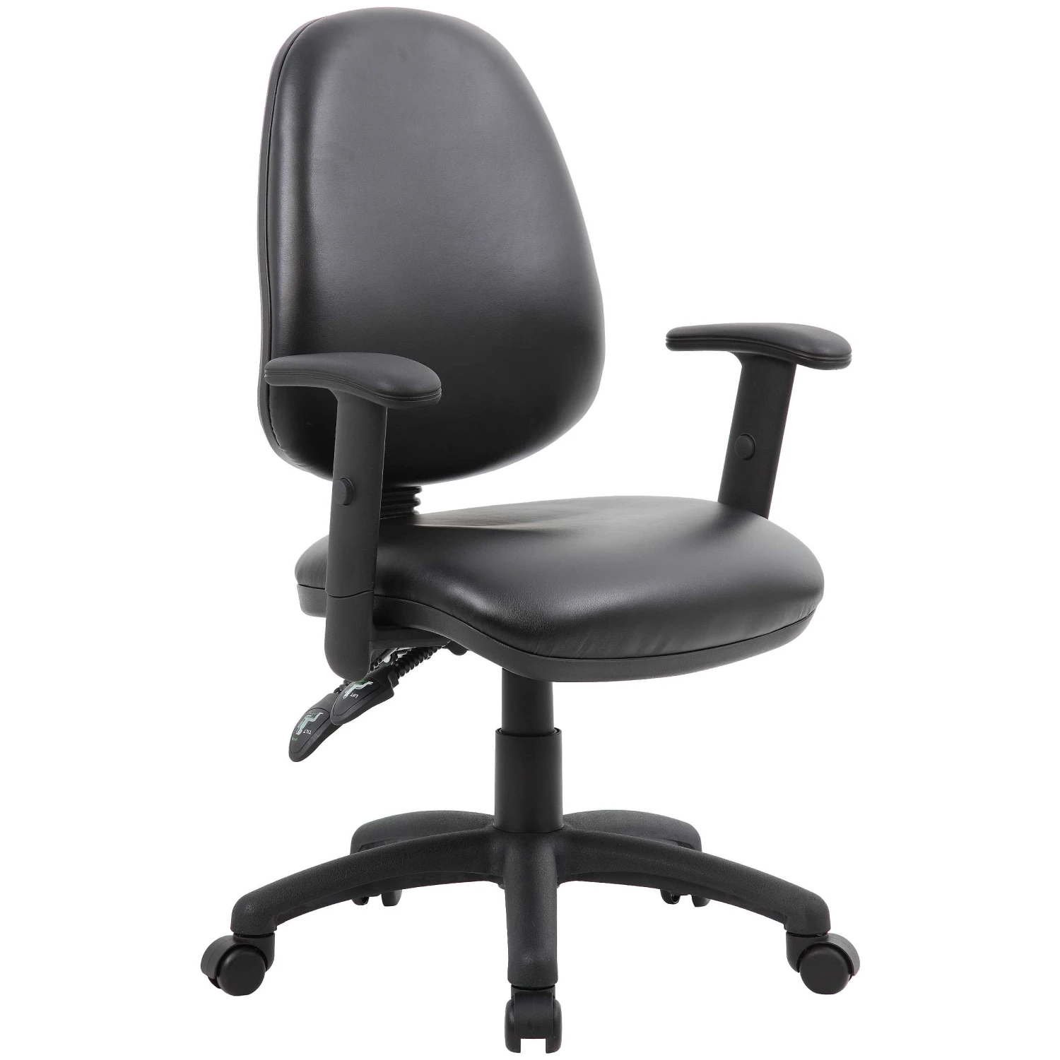Comfort 2-Lever Leather Operator Chairs 3 Comfort 2-Lever Leather Operator Chairs