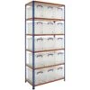 BiG340 Shelving Bay With 15 X 24 Litre Really Useful Boxes -Office Furniture 092844