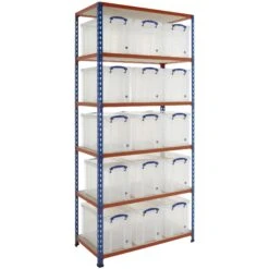 BiG340 Shelving Bay With 15 X 24 Litre Really Useful Boxes