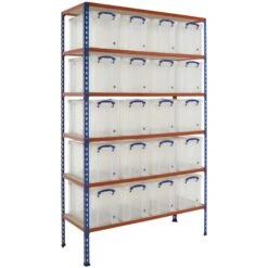 BiG340 Shelving Bay With 20 X 24 Litre Really Useful Boxes