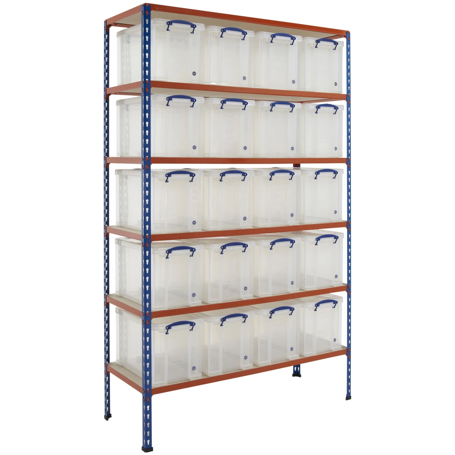 BiG340 Shelving Bay With 20 X 24 Litre Really Useful Boxes 3 BiG340 Shelving Bay With 20 X 24 Litre Really Useful Boxes