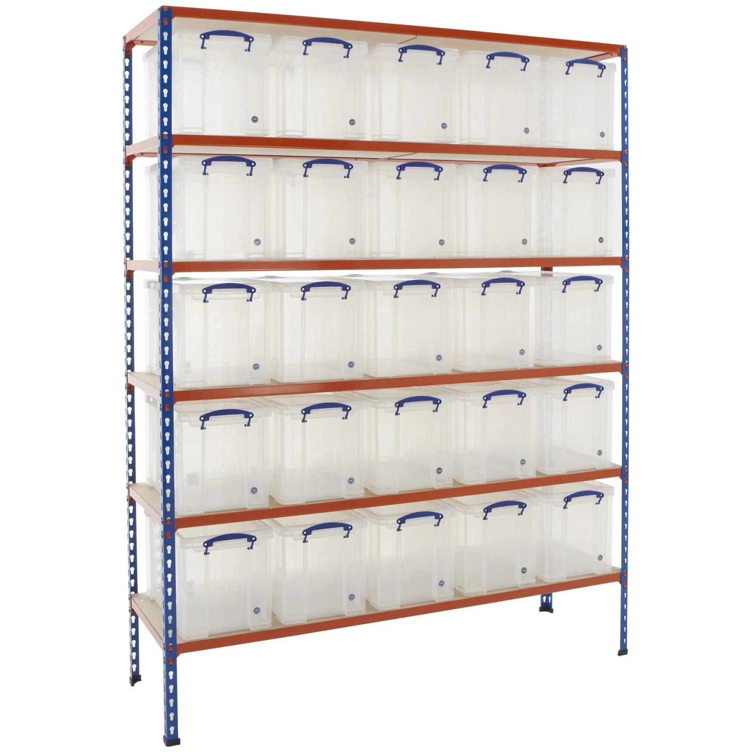 BiG340 Shelving Bay With 25 X 24 Litre Really Useful Boxes 3 BiG340 Shelving Bay With 25 X 24 Litre Really Useful Boxes
