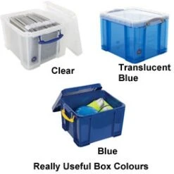 BiG340 Shelving Bay With 4 X 35 Litre Really Useful Boxes -Office Furniture 092870