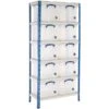 BiG340 Shelving Bay With 10 X 35 Litre Really Useful Boxes -Office Furniture 092877