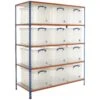 BiG340 Shelving Bay With 12 X 84 Litre Really Useful Boxes 2 BiG340 Shelving Bay With 12 X 84 Litre Really Useful Boxes -Office Furniture 093066