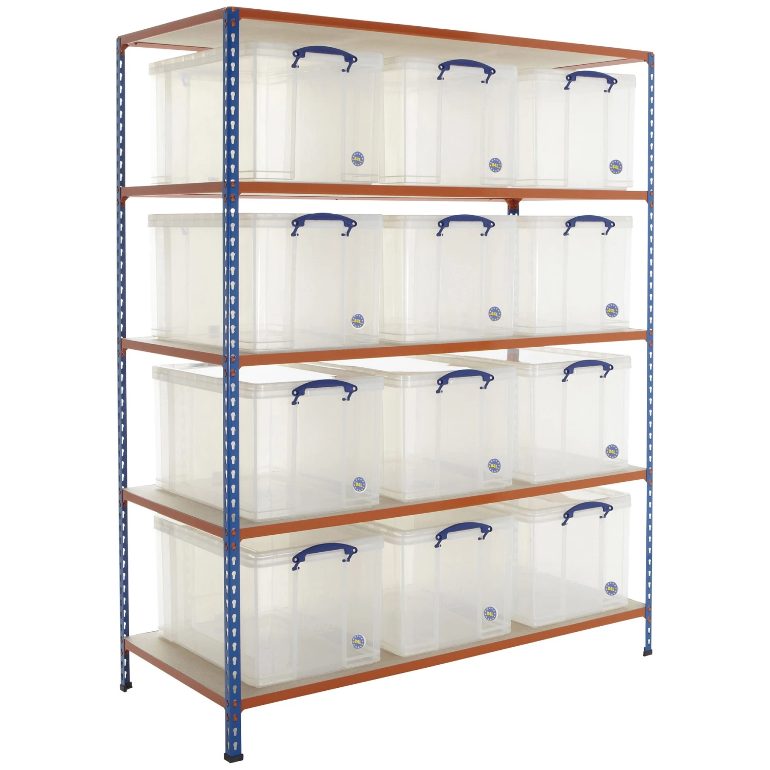 BiG340 Shelving Bay With 12 X 84 Litre Really Useful Boxes 3 BiG340 Shelving Bay With 12 X 84 Litre Really Useful Boxes