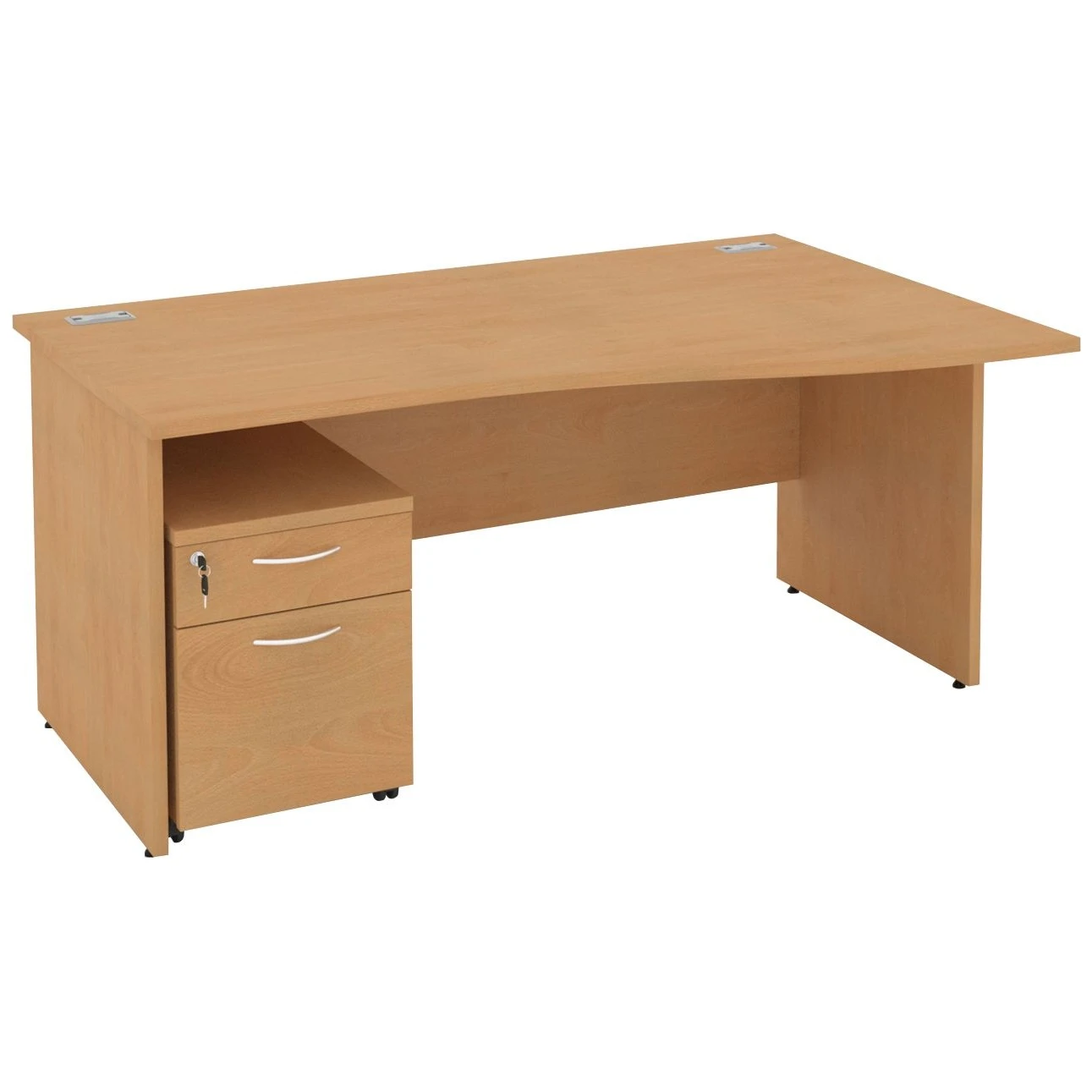 NEXT DAY Solar Wave Panel End Desks With Mobile Pedestal 3 NEXT DAY Solar Wave Panel End Desks With Mobile Pedestal