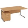 NEXT DAY Solar Wave Cantilever Desks With Mobile Pedestal -Office Furniture 093859