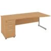 NEXT DAY Solar Wave Cantilever Desks With Desk High Pedestal
